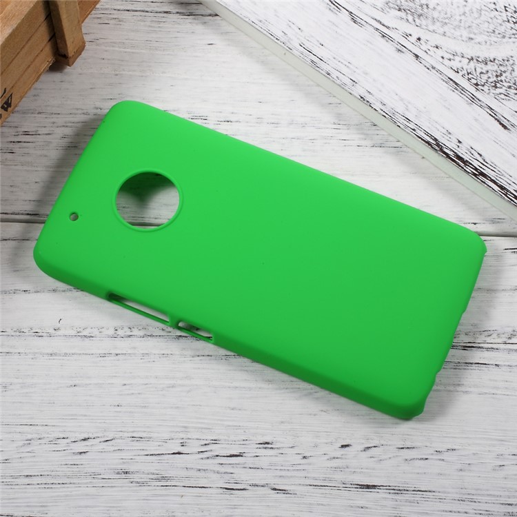 For Motorola Moto G5 Plus Rubberized PC Hard Shell Case - Green-3