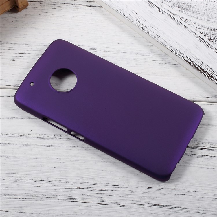 Rubberized PC Phone Case Accessory for Motorola Moto G5 Plus - Purple-3