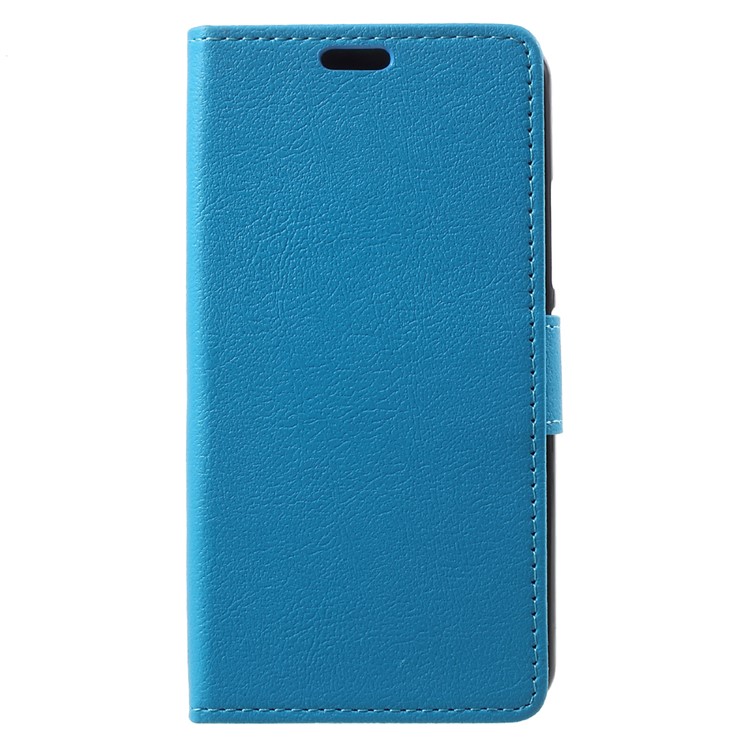 Mobile Casing Leather Stand Card Holder Shell for Motorola Moto G5 - Blue-1