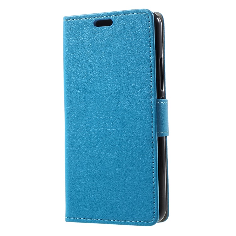 Mobile Casing Leather Stand Card Holder Shell for Motorola Moto G5 - Blue-2