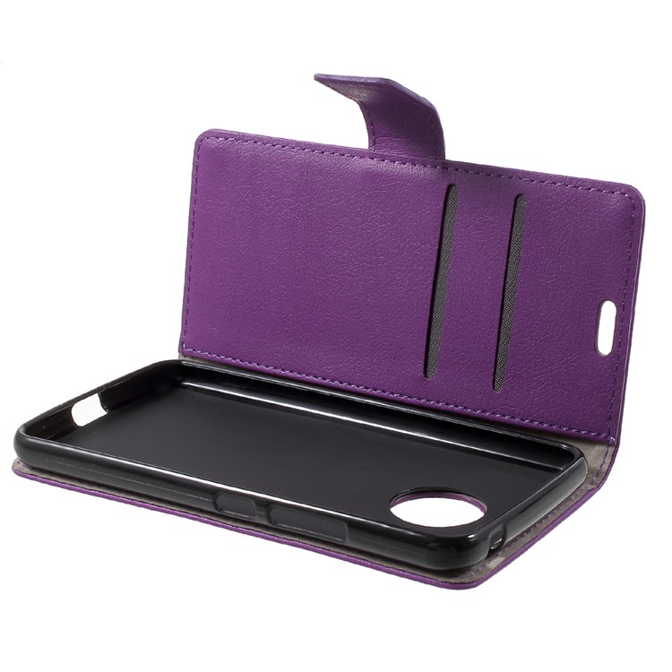 Wallet Stand Leather Cell Phone Case for Motorola Moto G5 - Purple-6