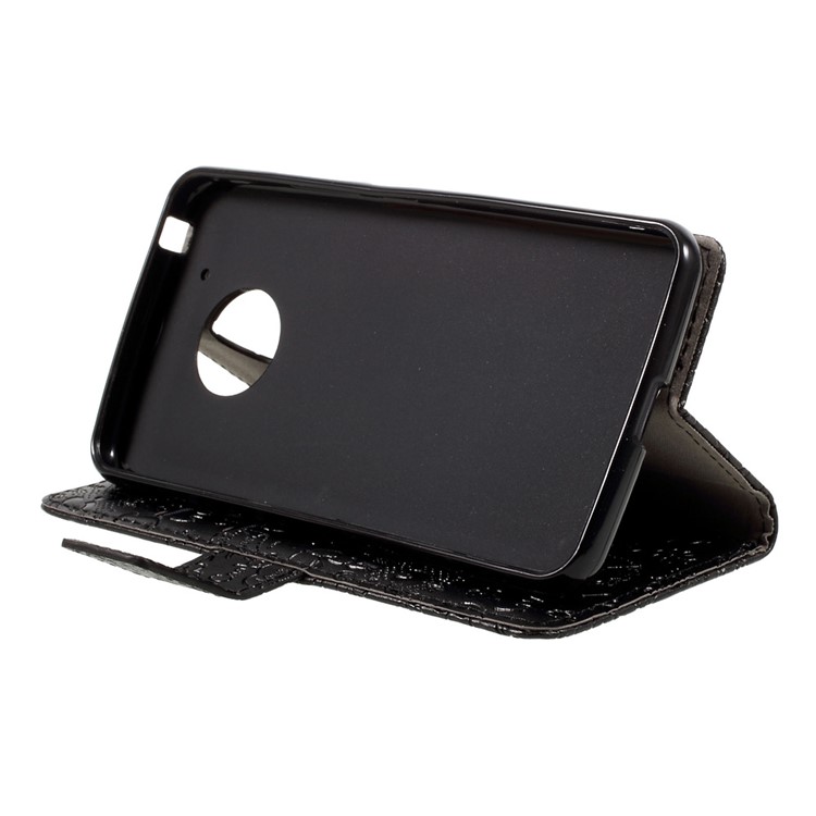 For Motorola Moto G5 Cartoon Graffiti Wallet Leather Case - Black-4