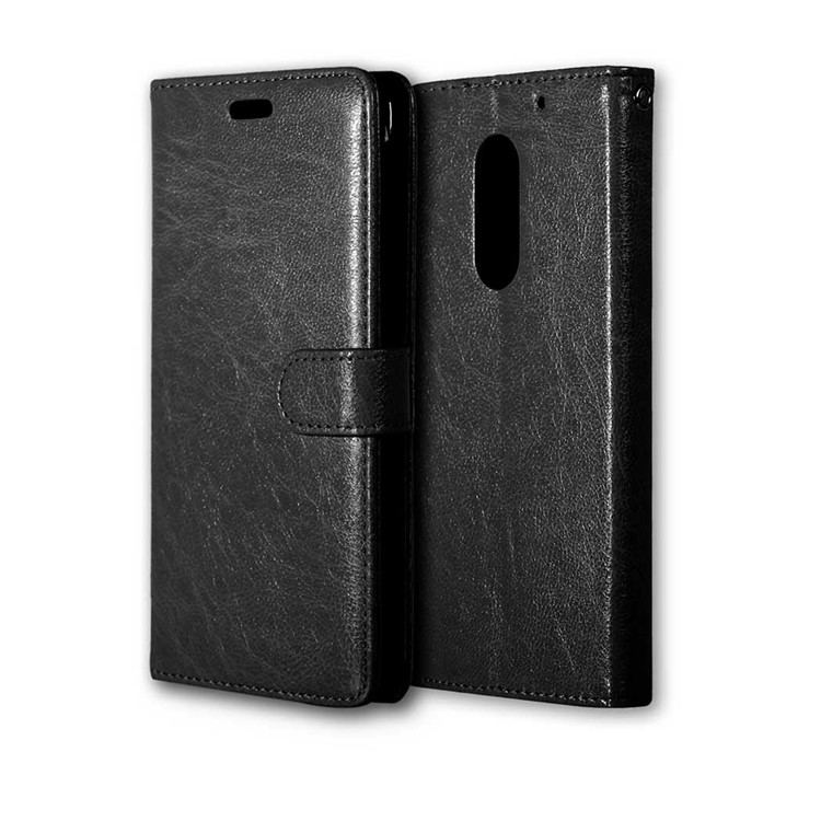 Crazy Horse Wallet Leather Stand Case for Lenovo Vibe X3 - Black-3