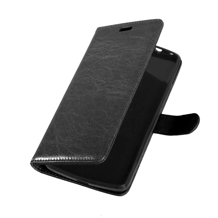Crazy Horse Wallet Leather Stand Case for Lenovo Vibe X3 - Black-5