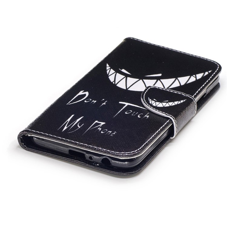 Pattern Printing Protective Leather Wallet Case for Motorola Moto G5 Plus - Do not Touch My Phone-6