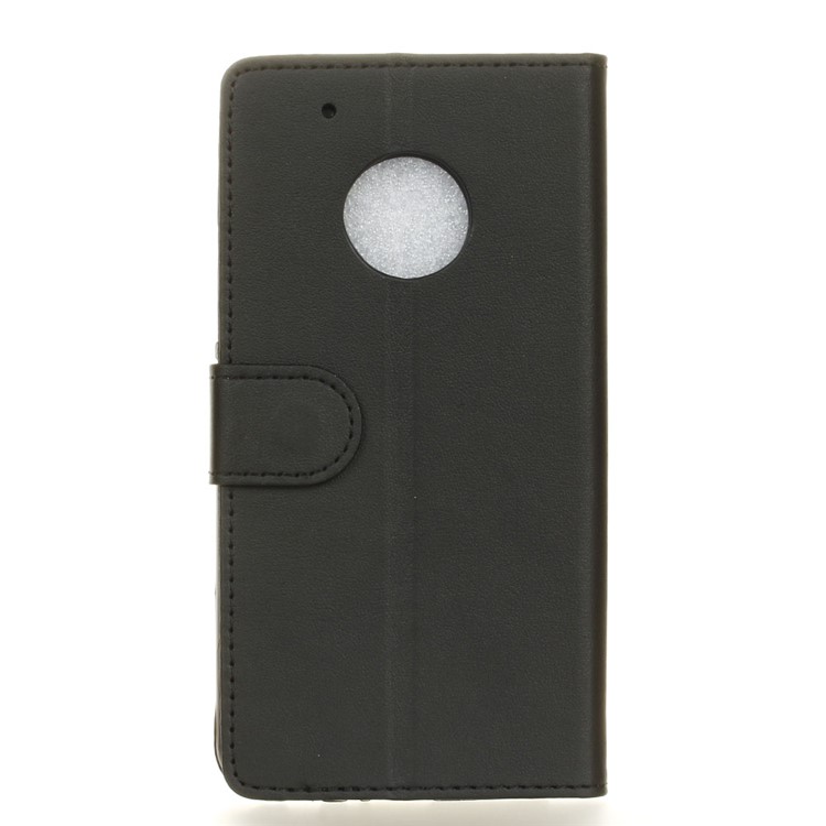 Wallet Cell Phone Case Leather Cover for Motorola Moto X 2017/Moto G5 Plus - Black-3