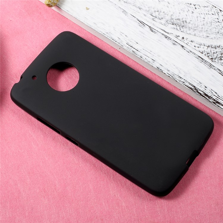 Matte Skin Soft TPU Cellphone Case for Motorola Moto G5 - Black-2