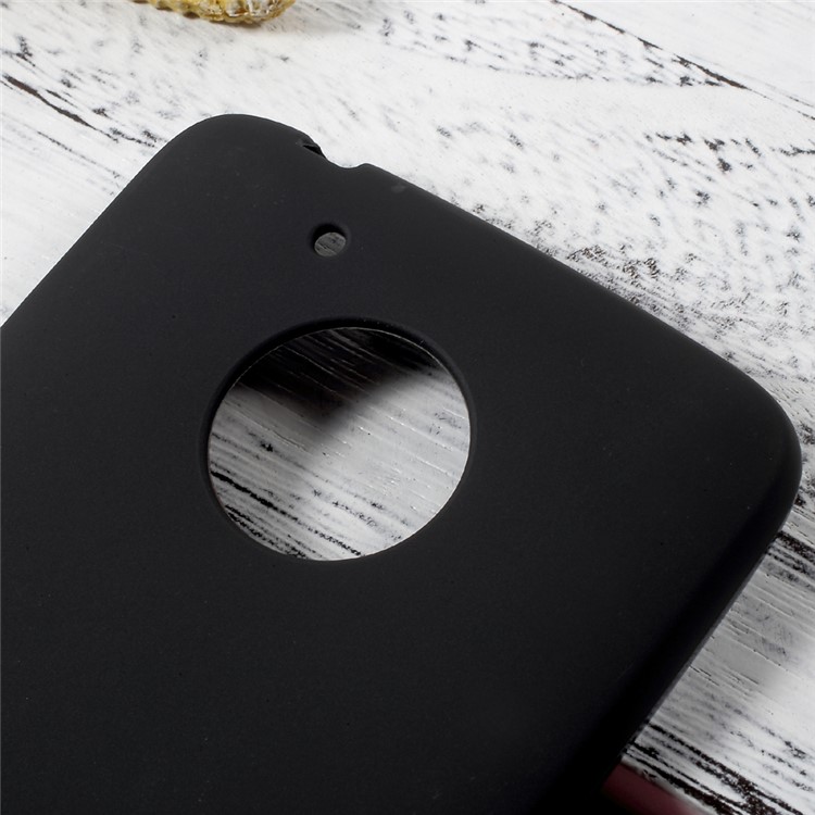Matte Skin Soft TPU Cellphone Case for Motorola Moto G5 - Black-4