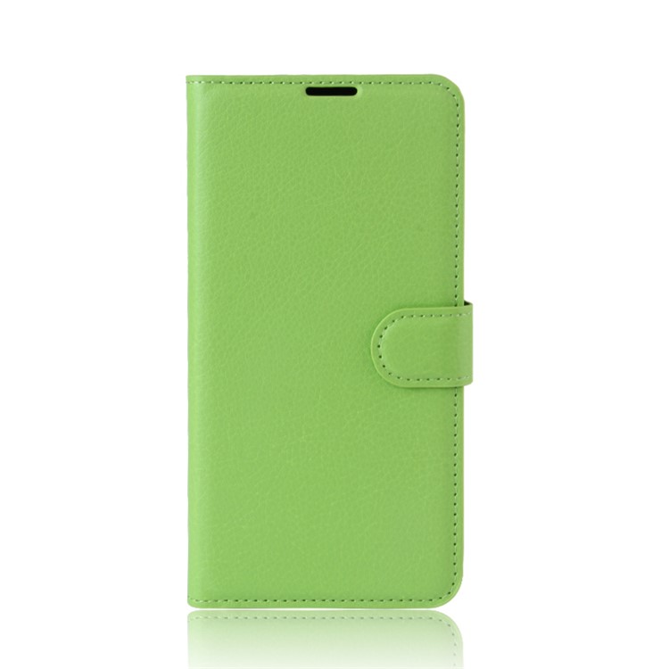 Litchi Skin PU Leather Wallet Case for Motorola Moto G5 Plus - Green-2