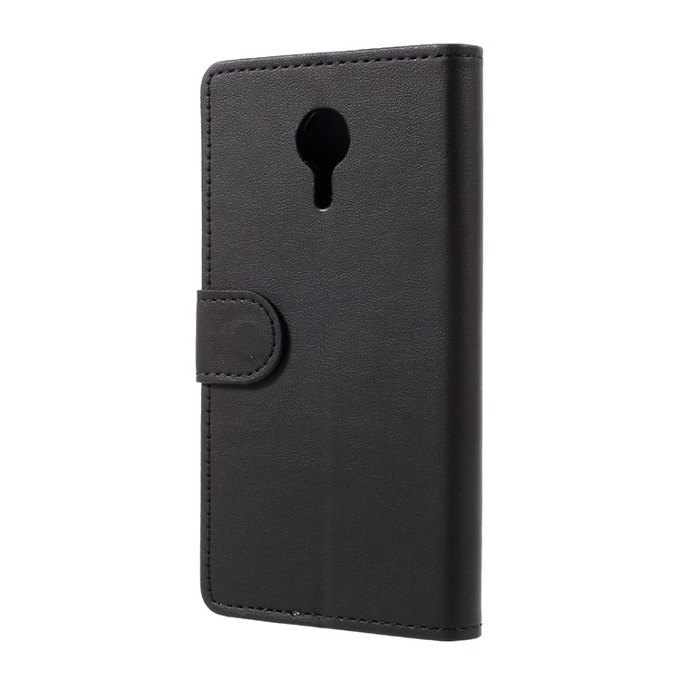 Faux Leather Wallet Cell Phone Case for Lenovo ZUK Edge - Black-2