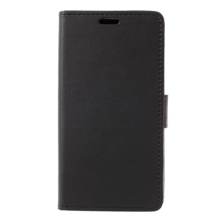 Faux Leather Wallet Cell Phone Case for Lenovo ZUK Edge - Black-3
