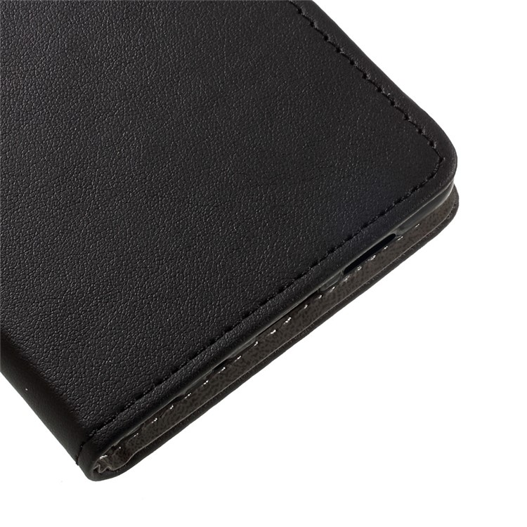 Faux Leather Wallet Cell Phone Case for Lenovo ZUK Edge - Black-7