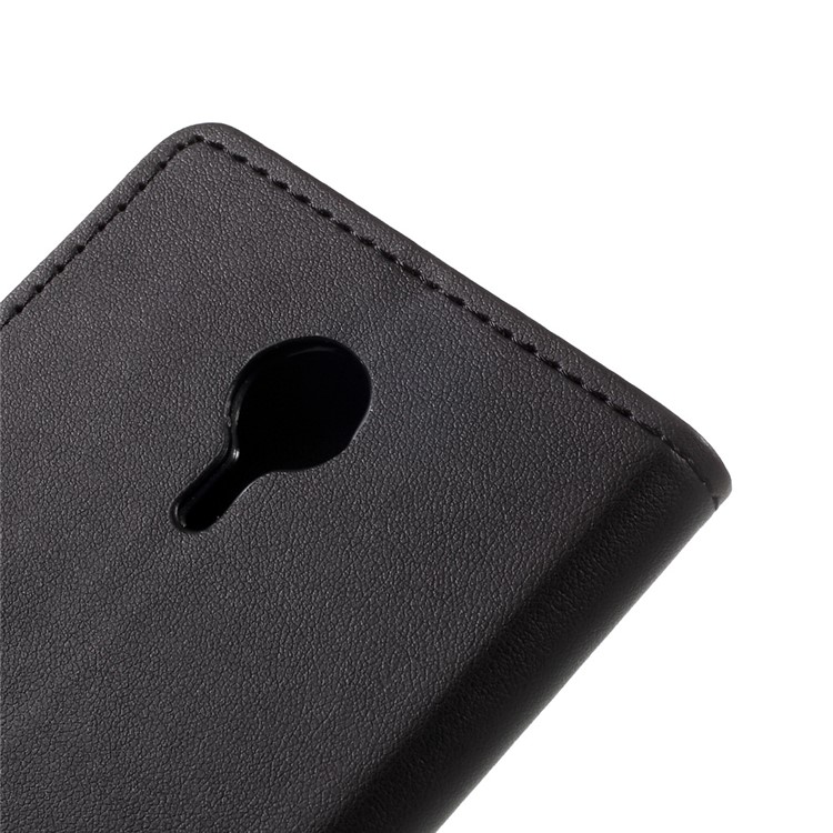 Faux Leather Wallet Cell Phone Case for Lenovo ZUK Edge - Black-8