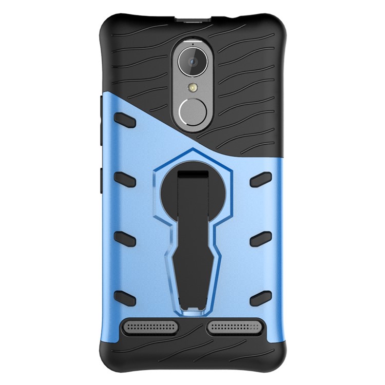 Armor PC + TPU Smartphone Cover with 360-Degree Rotary Kickstand for Lenovo K6 / K6 Power - Blue-2