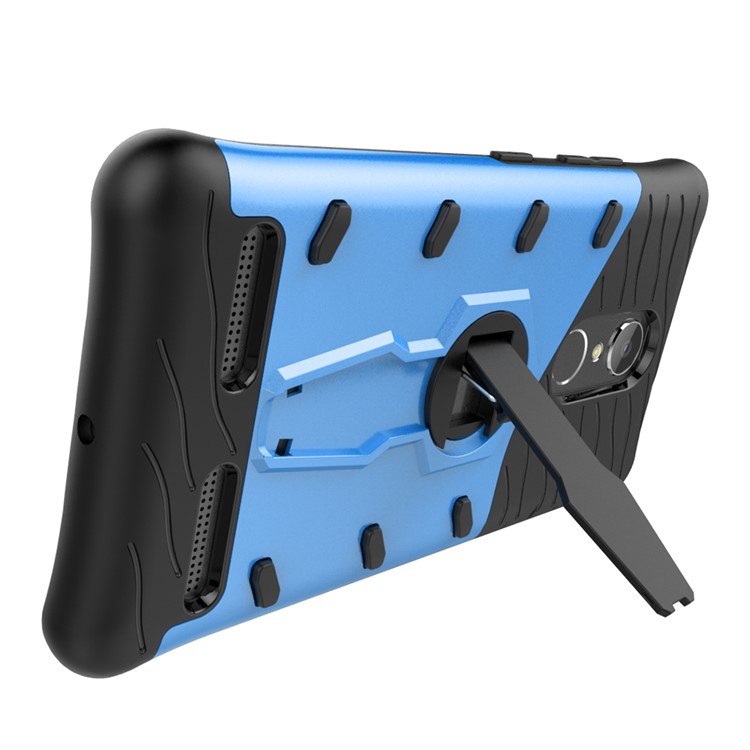 Armor PC + TPU Smartphone Cover with 360-Degree Rotary Kickstand for Lenovo K6 / K6 Power - Blue-5