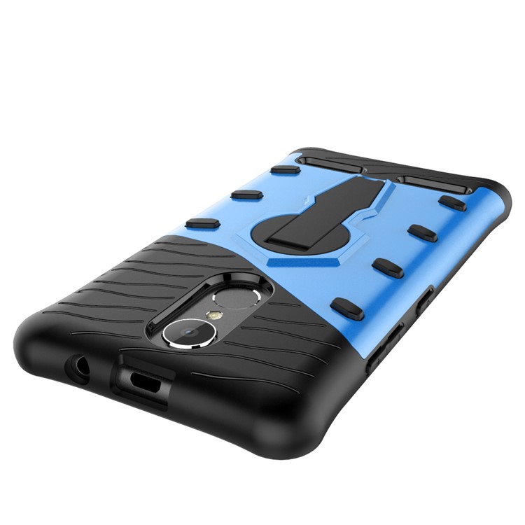 Armor PC + TPU Smartphone Cover with 360-Degree Rotary Kickstand for Lenovo K6 / K6 Power - Blue-7