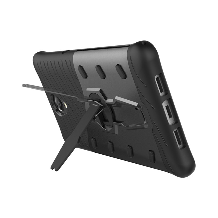 360-Degree Rotary Kickstand Armor PC + TPU Combo Case for Lenovo P2 - Grey-5