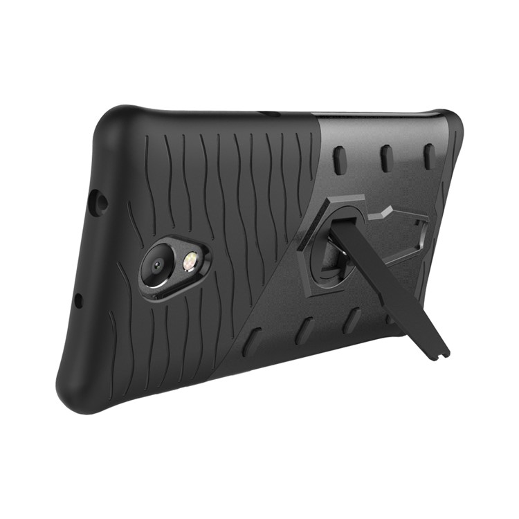 360-Degree Rotary Kickstand Armor PC + TPU Combo Case for Lenovo P2 - Grey-6