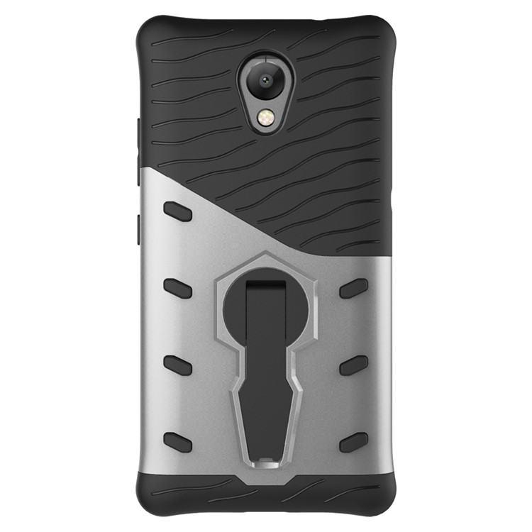 Armor Hybrid PC + TPU 360-Degree Rotary Kickstand Mobile Cover for Lenovo P2 - Silver-2
