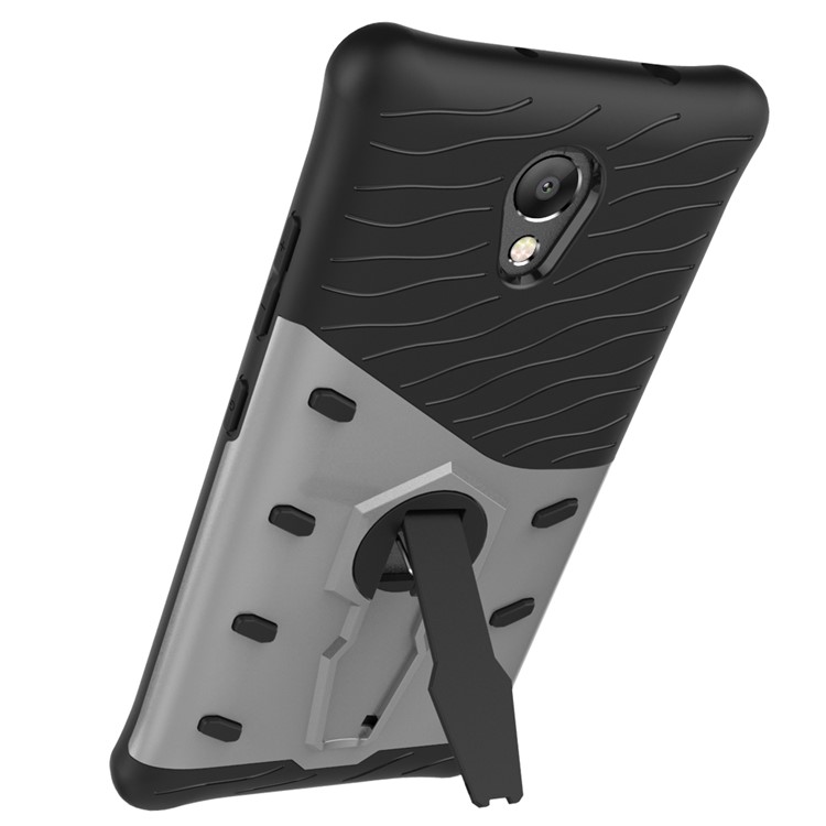 Armor Hybrid PC + TPU 360-Degree Rotary Kickstand Mobile Cover for Lenovo P2 - Silver-4