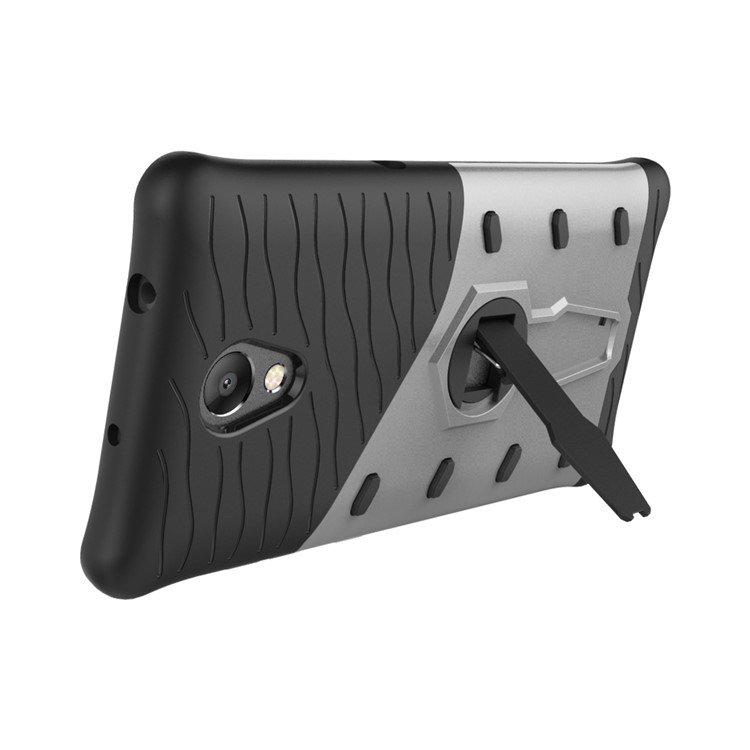 Armor Hybrid PC + TPU 360-Degree Rotary Kickstand Mobile Cover for Lenovo P2 - Silver-6