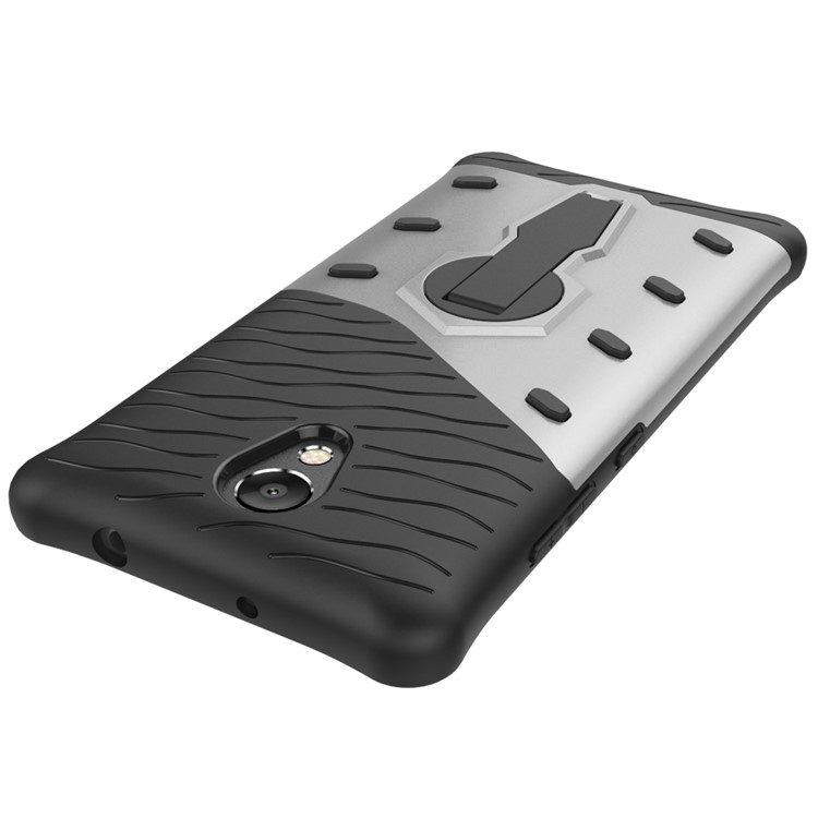 Armor Hybrid PC + TPU 360-Degree Rotary Kickstand Mobile Cover for Lenovo P2 - Silver-8