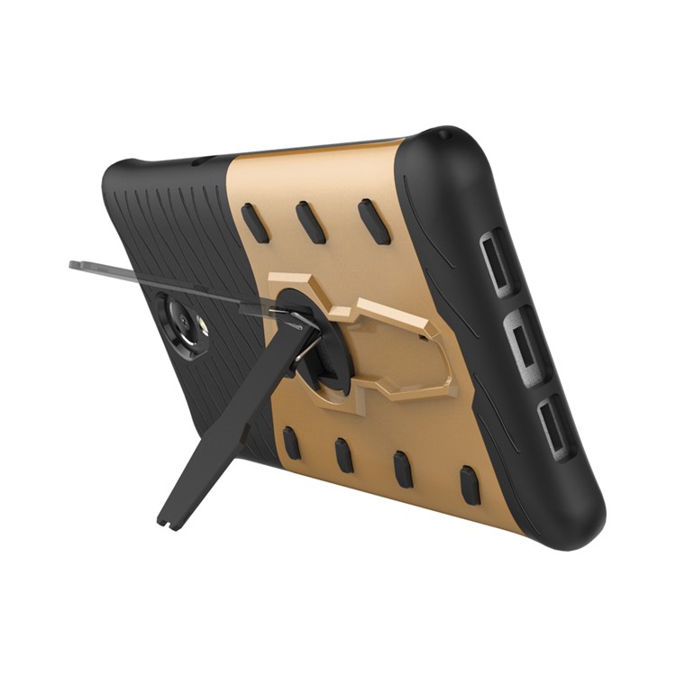 Armor Rotary Kickstand Mobile Phone Case for Lenovo P2 (PC + TPU) - Gold-5