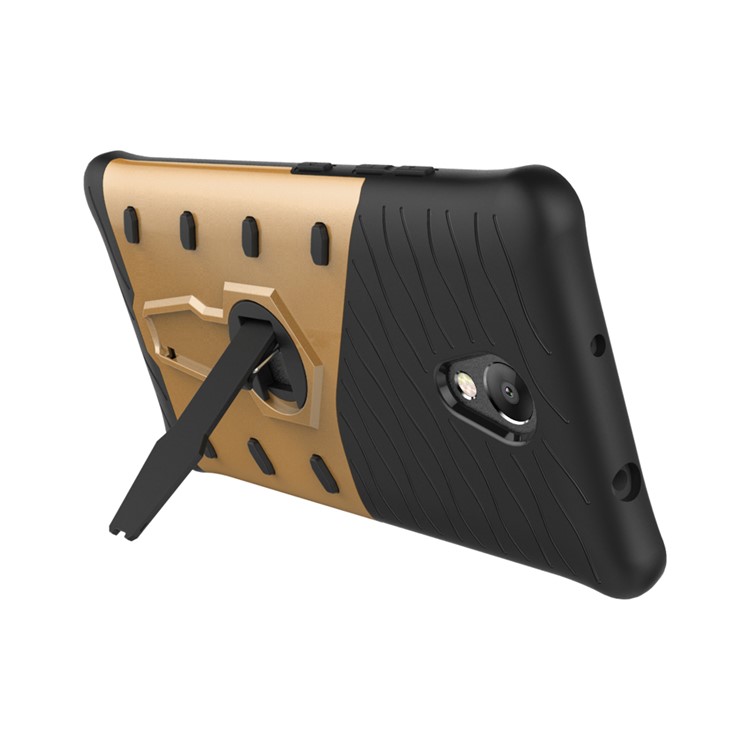 Armor Rotary Kickstand Mobile Phone Case for Lenovo P2 (PC + TPU) - Gold-7