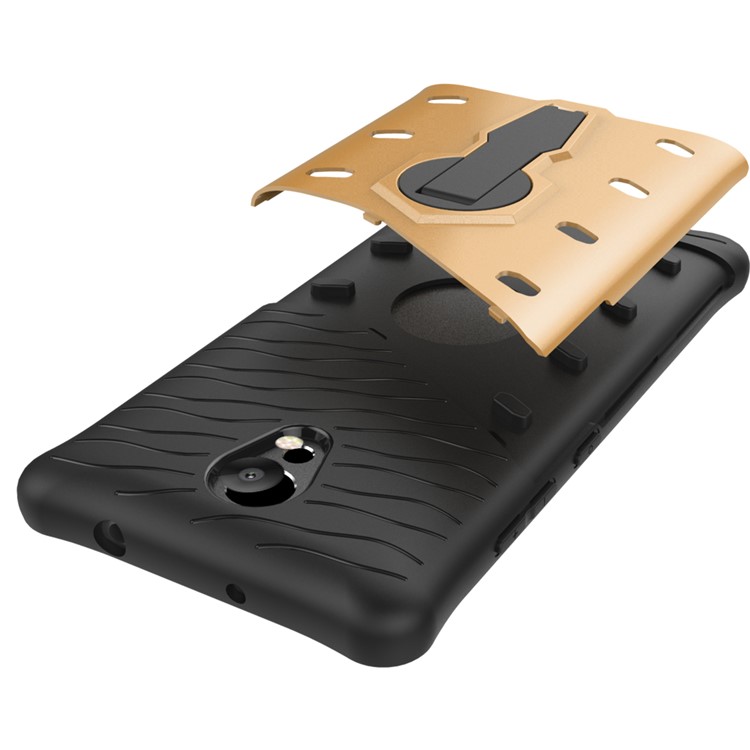 Armor Rotary Kickstand Mobile Phone Case for Lenovo P2 (PC + TPU) - Gold-9