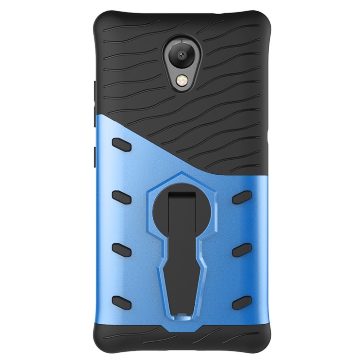 Armor PC + TPU Smartphone Case with 360-Degree Rotary Kickstand for Lenovo P2 - Blue-2