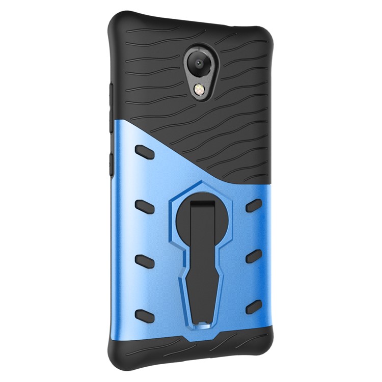 Armor PC + TPU Smartphone Case with 360-Degree Rotary Kickstand for Lenovo P2 - Blue-3