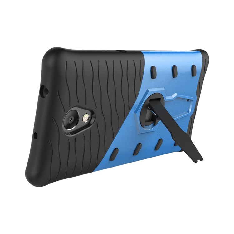 Armor PC + TPU Smartphone Case with 360-Degree Rotary Kickstand for Lenovo P2 - Blue-6