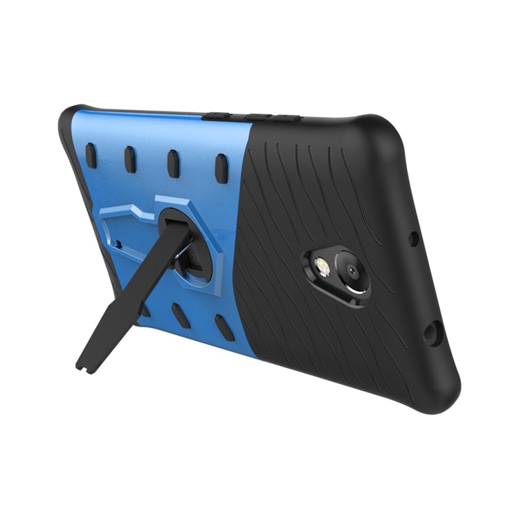 Armor PC + TPU Smartphone Case with 360-Degree Rotary Kickstand for Lenovo P2 - Blue-7