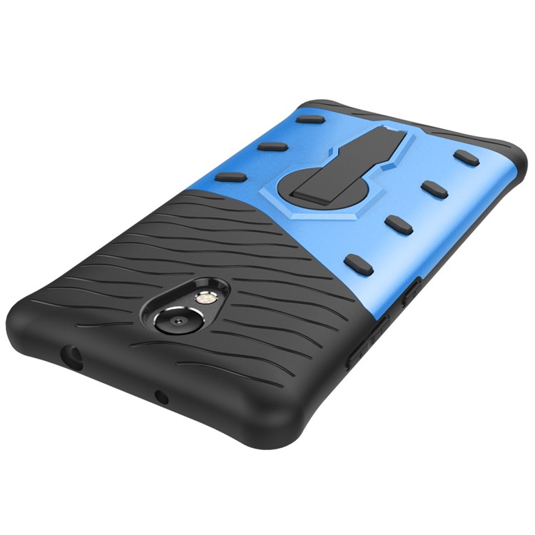 Armor PC + TPU Smartphone Case with 360-Degree Rotary Kickstand for Lenovo P2 - Blue-8