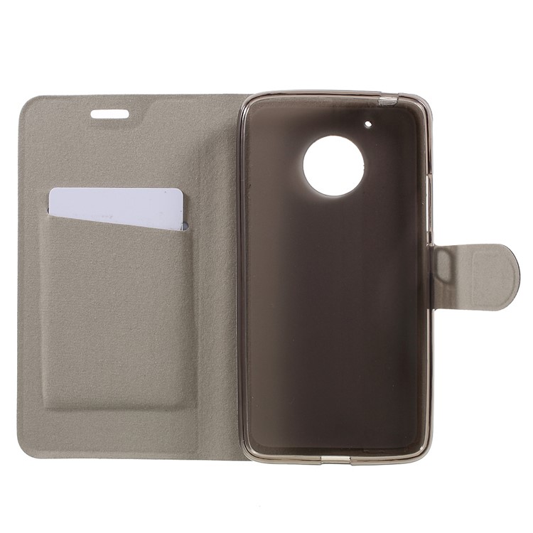Crazy Horse Leather Phone Case for Motorola Moto G5 Built-in Steel Sheet - Black-7