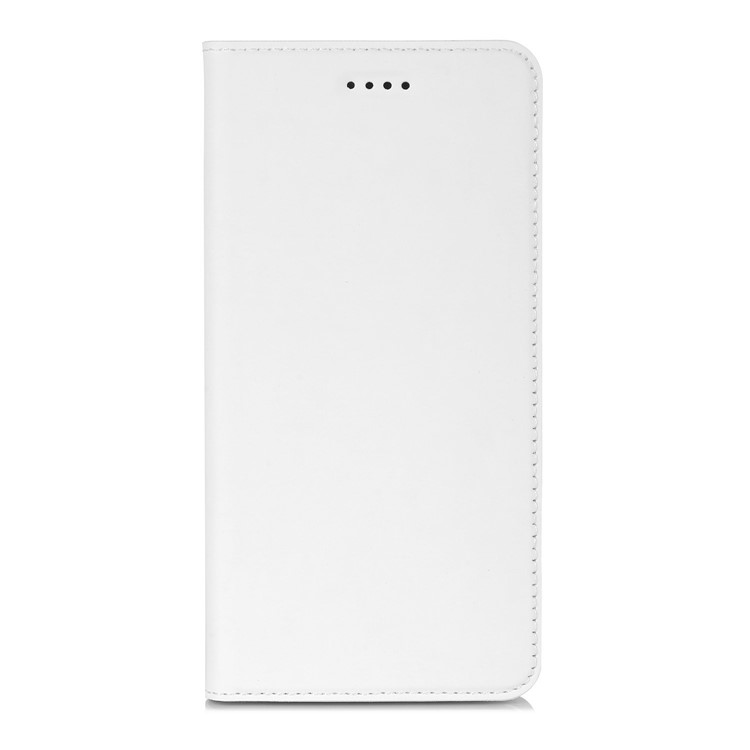 PU Leather Folio Flip Stand Case for Motorola Moto G5 - White-2