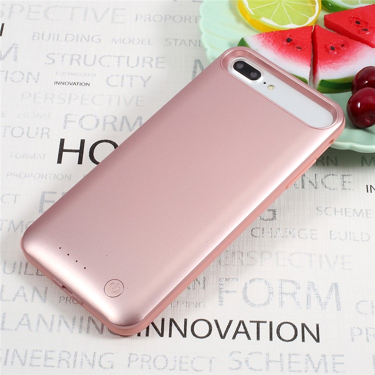 IFANS MFI Certified 4000mAh External Backup Battery Pack Power Bank Charger Case for iPhone 7 Plus / iPhone 7 Plus (PRODUCT)RED Special Edition - Rose Gold-2