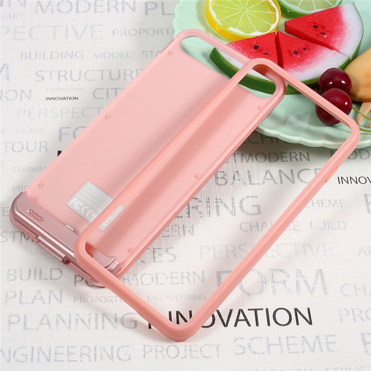 IFANS MFI Certified 4000mAh External Backup Battery Pack Power Bank Charger Case for iPhone 7 Plus / iPhone 7 Plus (PRODUCT)RED Special Edition - Rose Gold-4