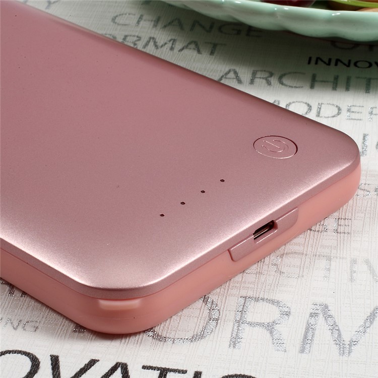 IFANS MFI Certified 4000mAh External Backup Battery Pack Power Bank Charger Case for iPhone 7 Plus / iPhone 7 Plus (PRODUCT)RED Special Edition - Rose Gold-7