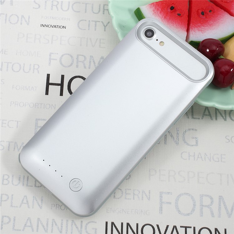 IFANS MFI Certified 3100mAh Extended Battery Backup Rechargeable Charging Case Power Bank Cover for iPhone 7 / iPhone 7 (PRODUCT)RED Special Edition - Silver-1