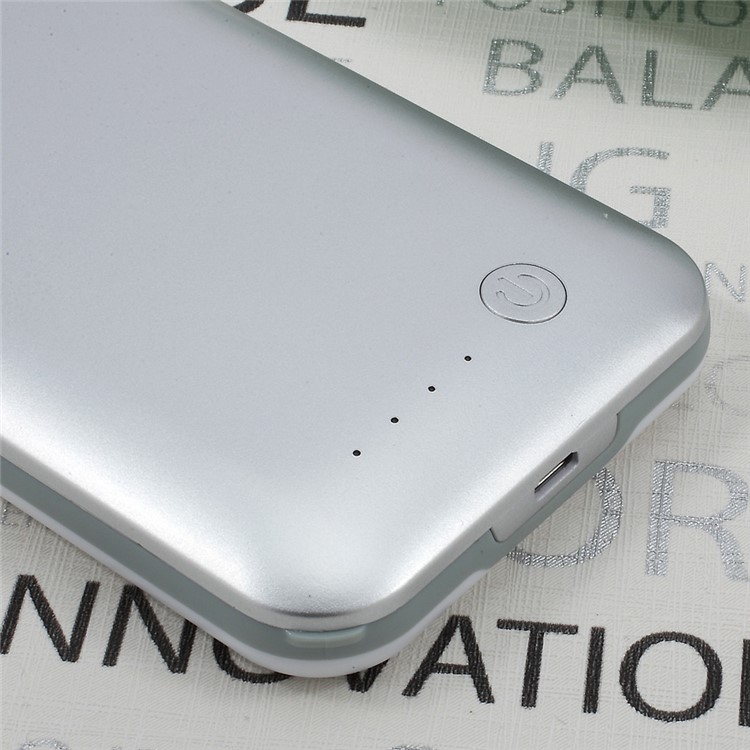 IFANS MFI Certified 3100mAh Extended Battery Backup Rechargeable Charging Case Power Bank Cover for iPhone 7 / iPhone 7 (PRODUCT)RED Special Edition - Silver-6