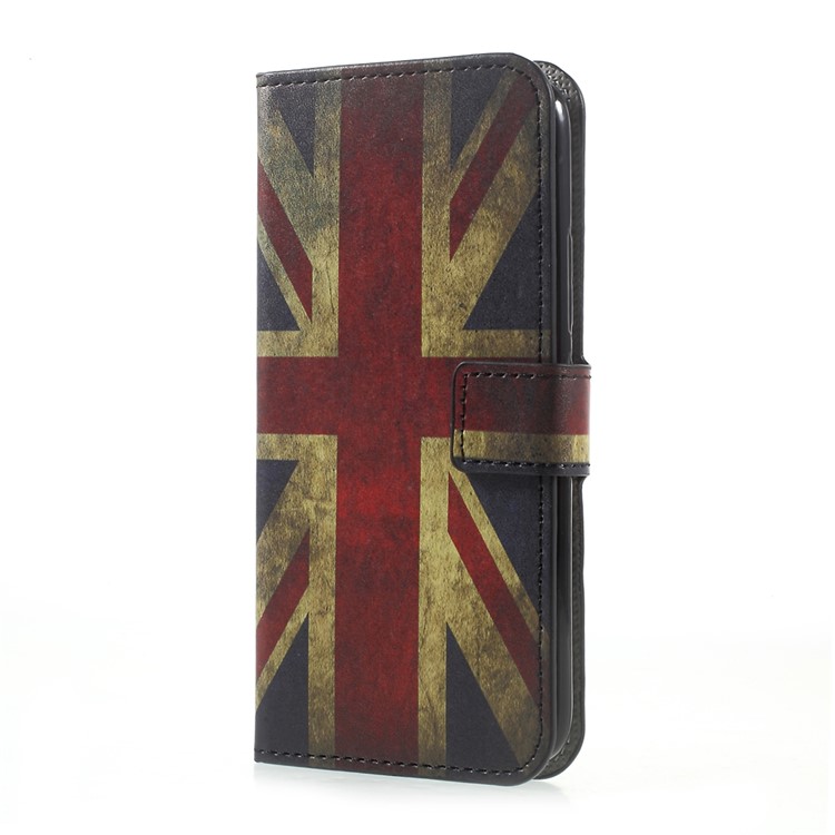 Printing Pattern Leather Wallet Cover for Motorola Moto G5 Plus - Retro UK Flag-2