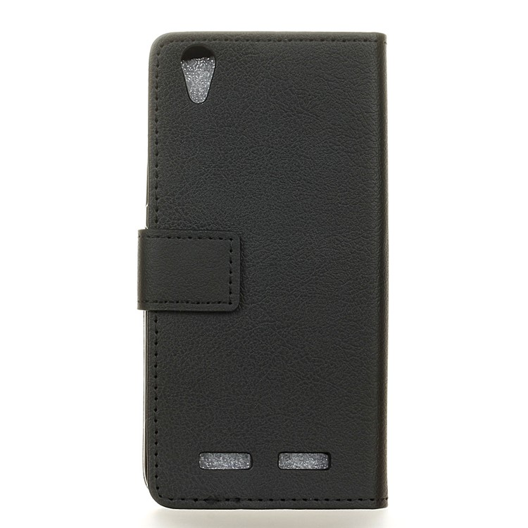 PU Leather Stand Wallet Phone Case for Lenovo Lemon K10 (K10e70) - Black-3