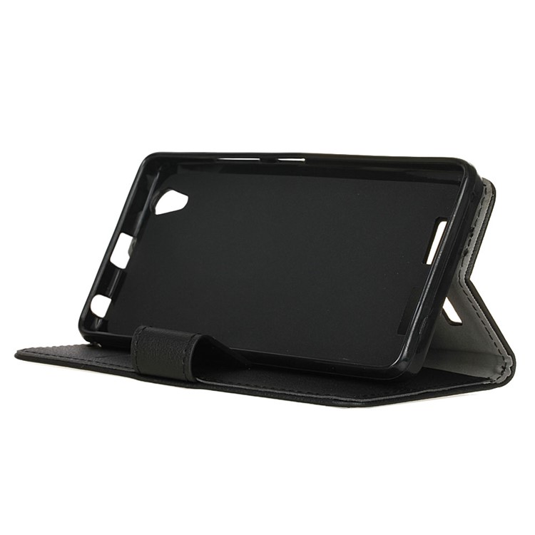 PU Leather Stand Wallet Phone Case for Lenovo Lemon K10 (K10e70) - Black-6