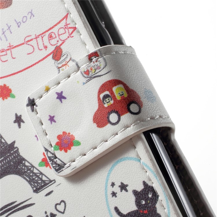 Patterned Wallet Leather Stand Cell Phone Case for Motorola Moto G5 - Palettes Sweet Street-7