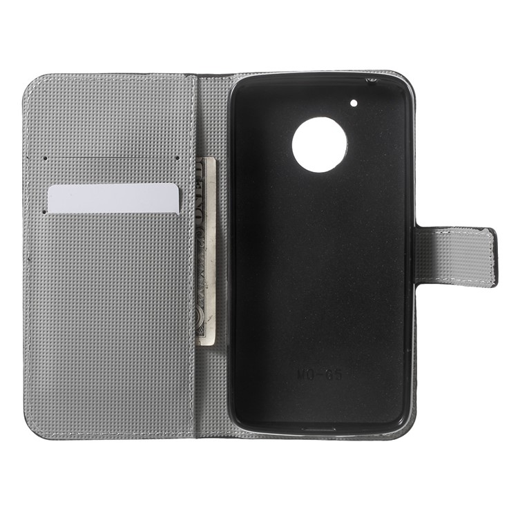 Folio Flip Leather Wallet Patterned Phone Case for Motorola Moto G5 - Paisley Pattern-5