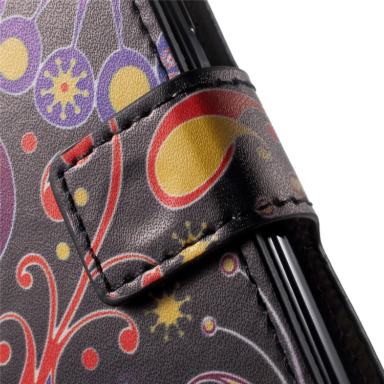 Folio Flip Leather Wallet Patterned Phone Case for Motorola Moto G5 - Paisley Pattern-7