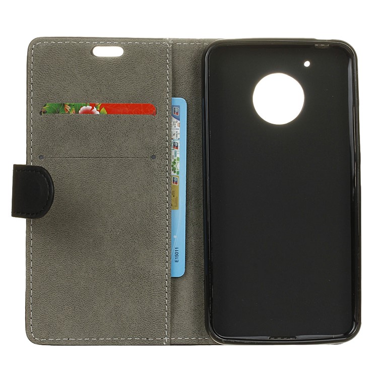 Wallet Leather Stand Case for Motorola Moto G5 - Black-5