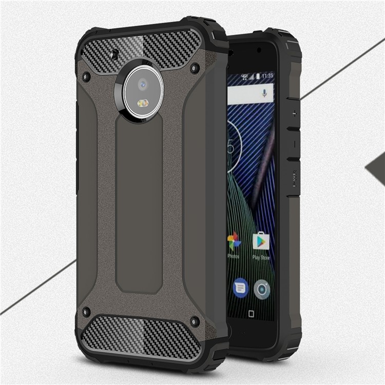 Armor Guard Plastic + TPU Phone Hybrid Case for Motorola Moto G5 - Bronze-1