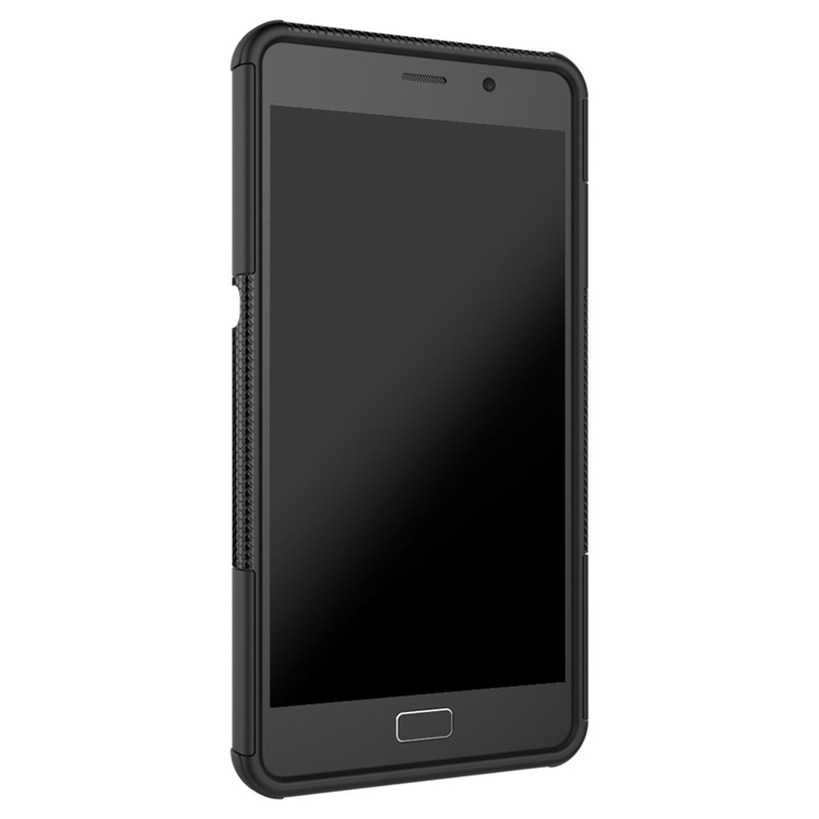 For Lenovo P2 Tyre Pattern 2-in-1 Kickstand PC + TPU Hybrid Case Cover - Black-6